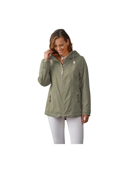 Kurtka Junge z kapturem zielona