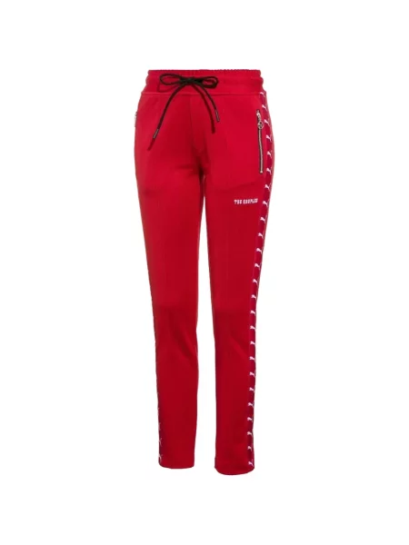 Pantaloni Puma cu imagine alergare roșu