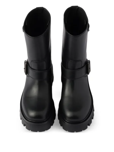 Botine Prada cu cataramă negru