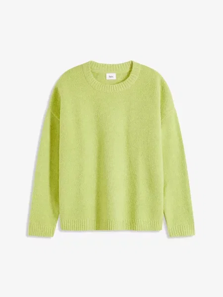 Sweter dzianinowy oversize zielony