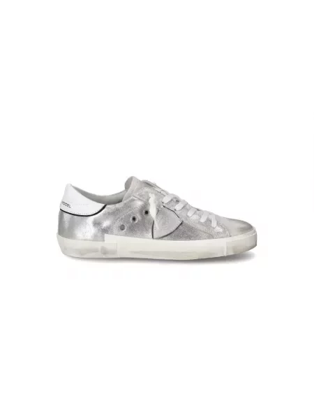 Sneakersy Philippe Model zamszowe z paskiem szare