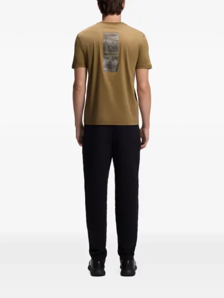 Tricou Boss cu autograf verde