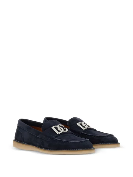 Loafersy Dolce & Gabbana modrá