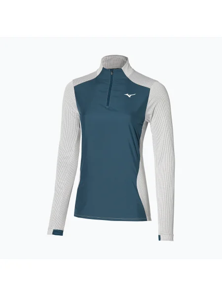Дамска тениска за бягане с дълъг ръкав Mizuno Hybrid nimbus cloud бяло