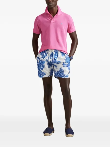 Ριγέ δερμάτινος κάλτσες Polo Ralph Lauren με κορδόνι μαύρο