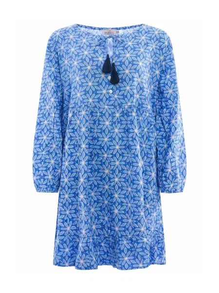 Zwillingsherz Rochie Jolina albastru / albastru deschis alb