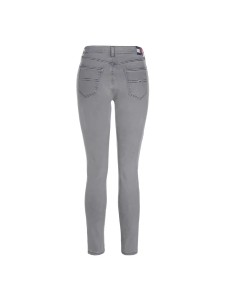 Skinny jeansy skinny Tommy Jeans klasyczne szare