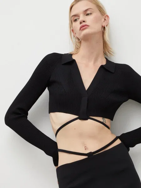 Herskind bluzka gładka czarny