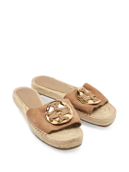 Sandale Tory Burch din piele de căprioară fără toc
