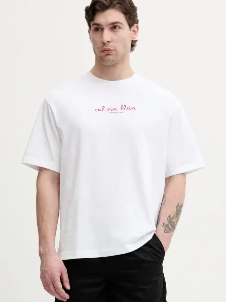 Calvin Klein Jeans T-shirt beżowa