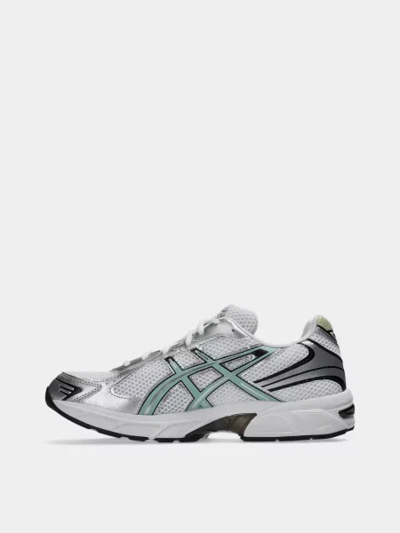 Кожаные кроссовки Asics белые
