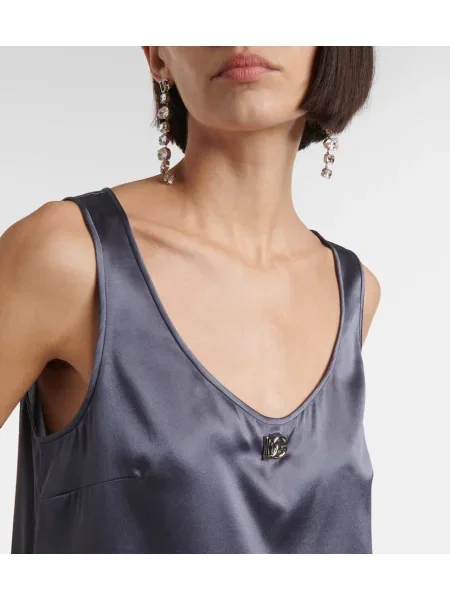 Top Dolce&gabbana de mătase gri