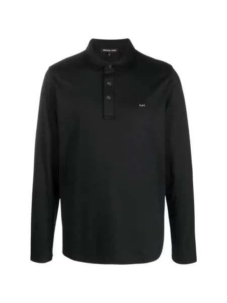 Lung tricou polo Michael Kors negru
