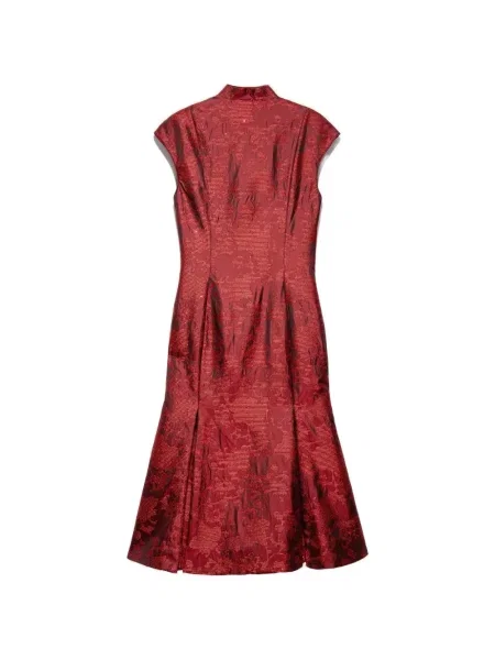 Rochie Shanghai Tang de costum roșu