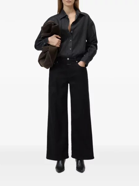 Blugi cu picior larg Closed negru