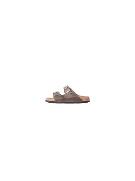 Klapki BIRKENSTOCK Arizona SFB LEOI Narrow faded khaki brązowe