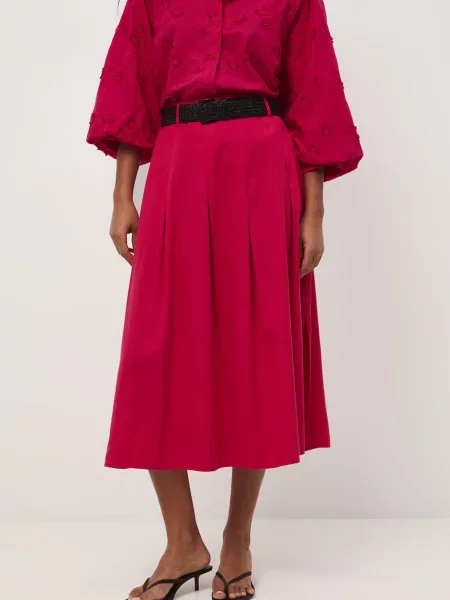 Medicine spódnica z rozcięciami różowa