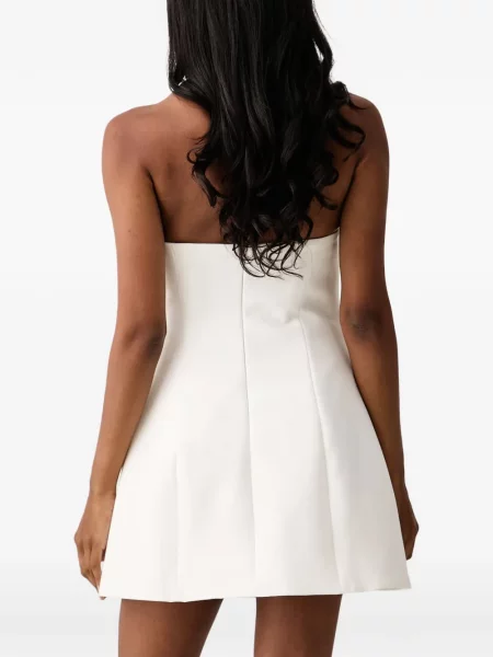 Rochie Bardot fără bretele alb