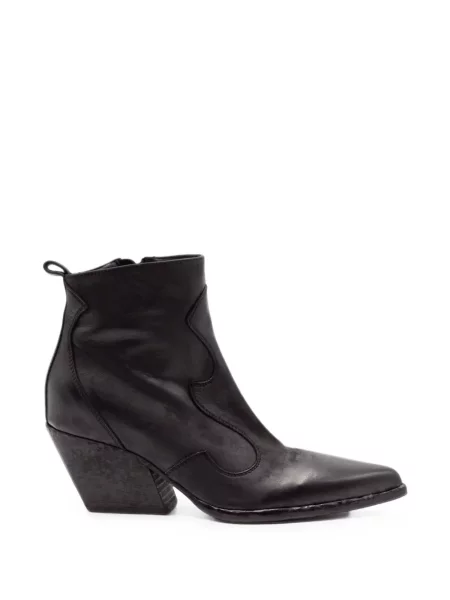 Botine Elena Iachi din piele negru