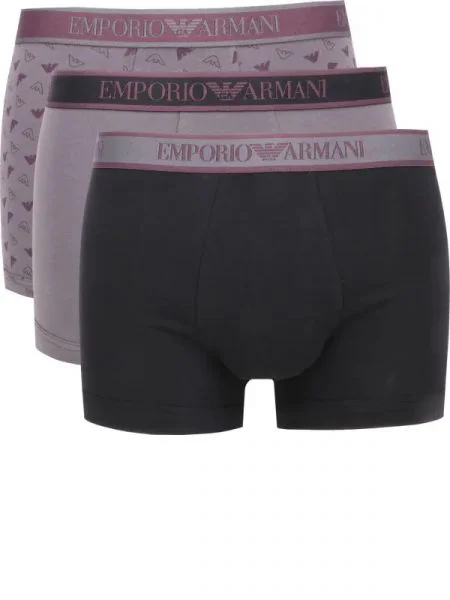 Emporio Armani 3 db-os boxeralsó szett szürke