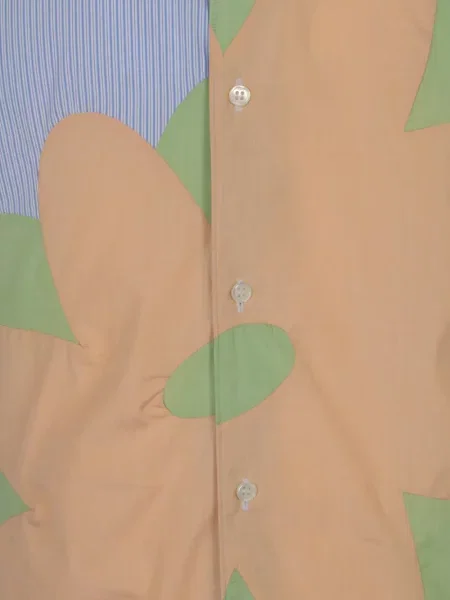Ριγέ πουκάμισο Comme Des Garçons με σχέδιο μπλε