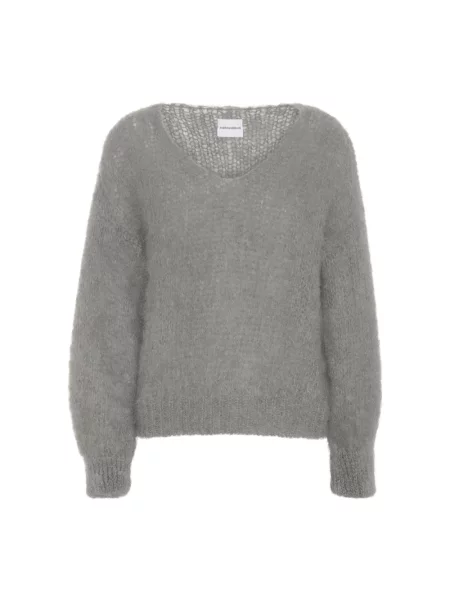 Sweter Americandreams wełniany szary