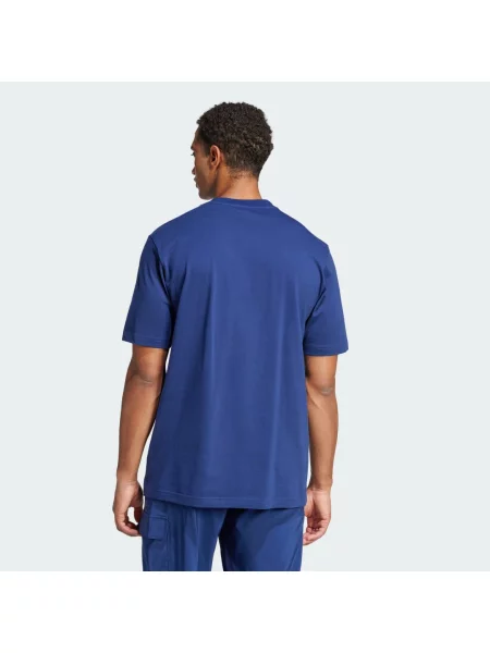 ADIDAS ORIGINALS Tričko Essentials marine modrá bílá