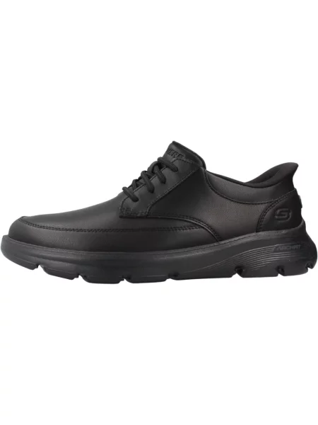 Sneakersy Skechers skórzane czarne