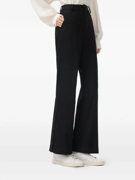 Pantaloni Shanghai Tang evazate negru