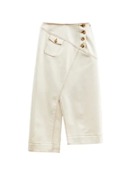 Fustă din denim Rejina Pyo până la genunchi cu crăpătură