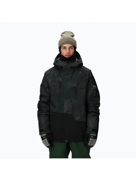 Мъжко яке за сноуборд Geo Insulated black hemisphere черно