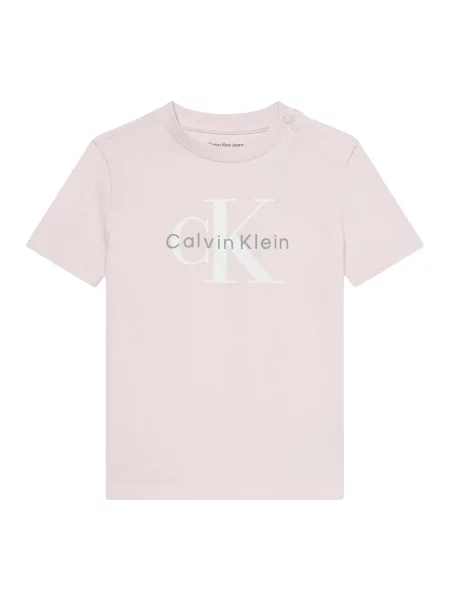 Calvin Klein Jeans Tricou mov pastel / negru alb