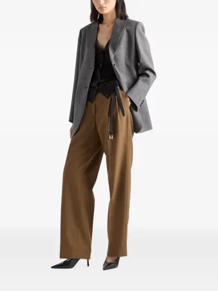Cardigan Prada de lână maro