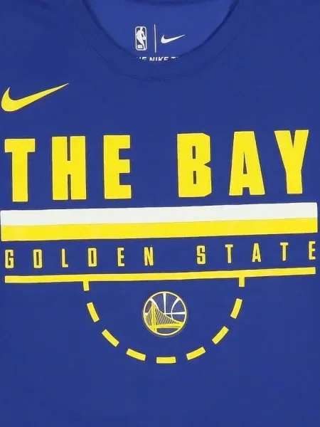 Bikerské tričko Nike s potiskem bez rukávů modré