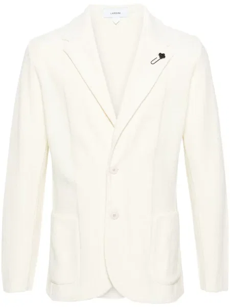 Sacou Lardini tricotate alb