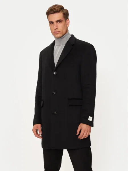 Calvin Klein Palton de lână negru