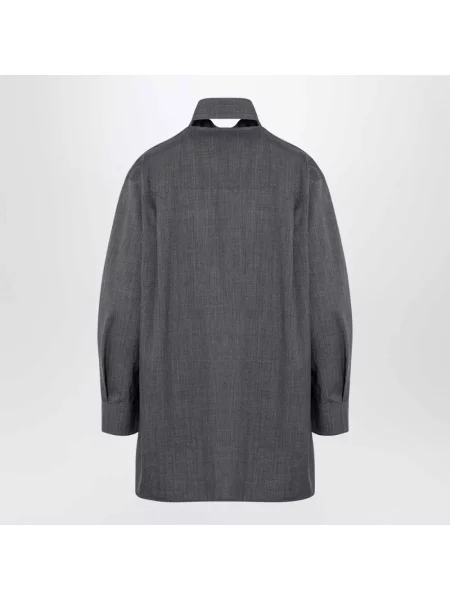 Bluzka Jil Sander wełniana szara