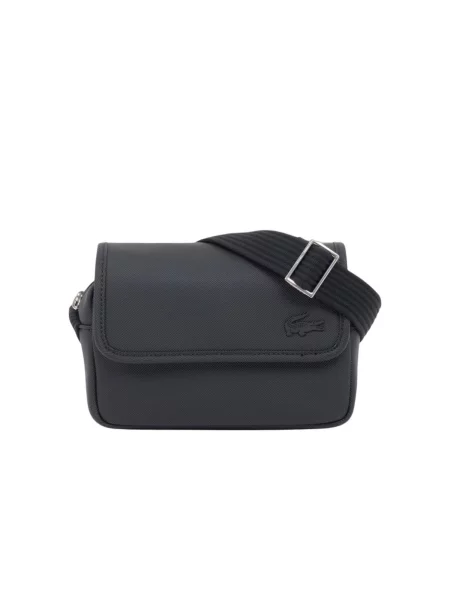 Geanta crossbody Lacoste negru
