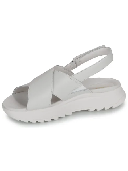 Félcipő Clarks fehér
