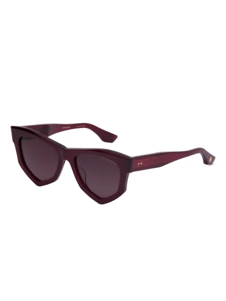 Ochelari de soare Dita Eyewear cu imprimeu geometric roșu