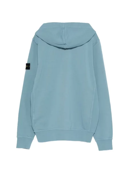 Bluza z kapturem dziecięca Stone Island niebieska