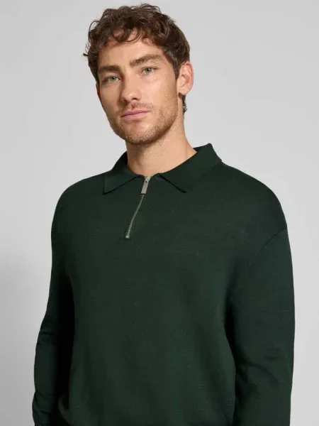 Sweter z dzianiny o kroju relaxed fit z dzianiny z mieszanki model ‘TELLER’ Selected Homme