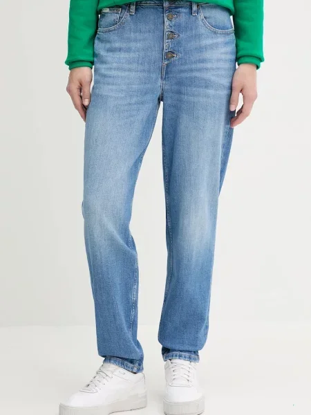 Guess Jeans jeansy medium waist niebieskie