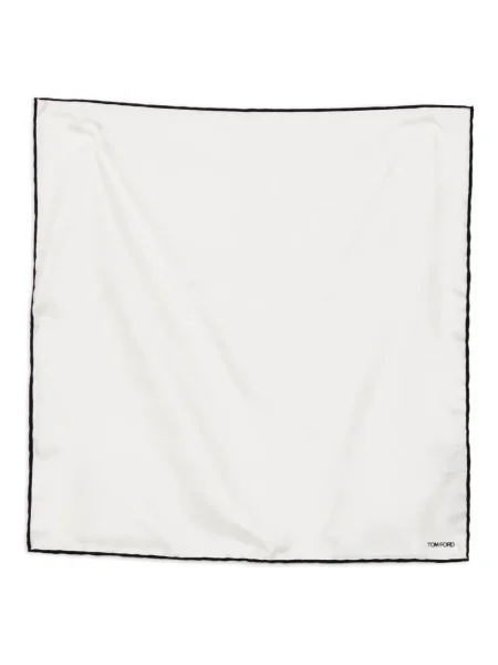 Hedvábný šál Tom Ford bílý