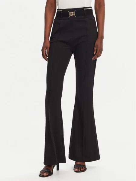 Liu Jo Sport Штани з тканини Flare Fit чорний