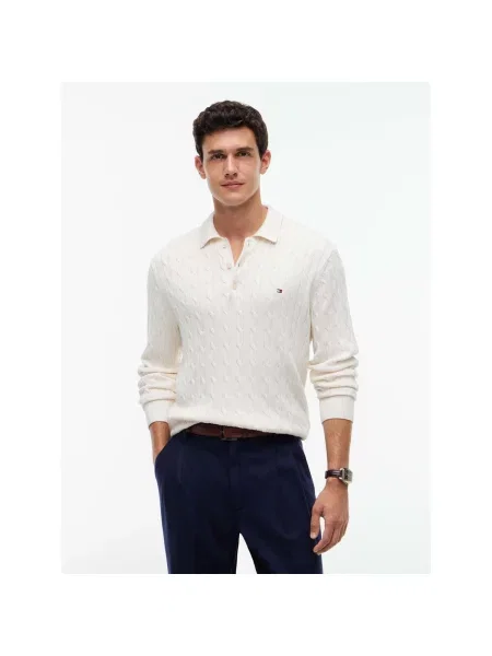 Tommy Hilfiger Pulover Classic Crem bej