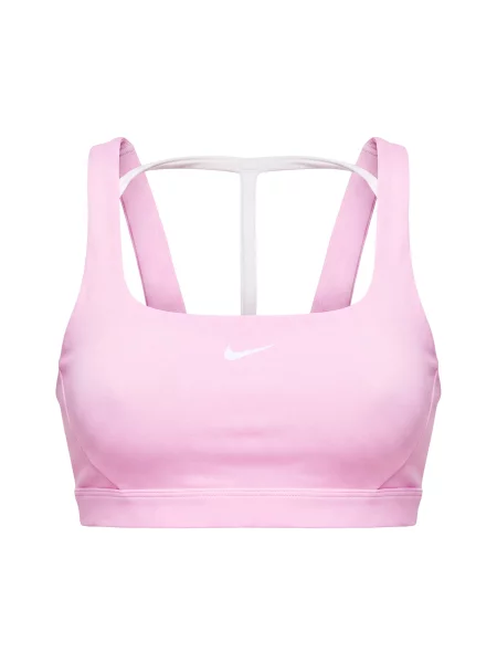 NIKE Sutien sport bej deschis alb
