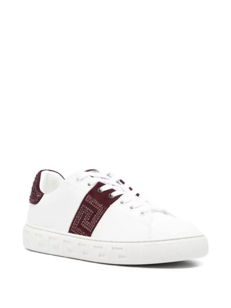Sneakerși Versace din piele alb
