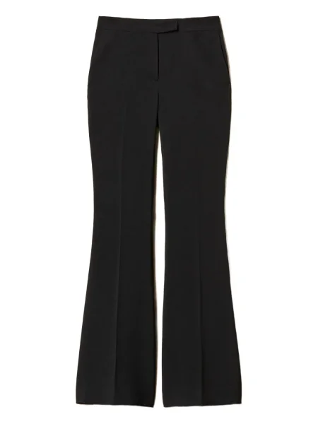 Pantaloni Twinset din crep negru