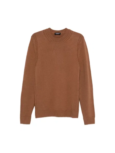 Sweter Dondup wełniany brązowy